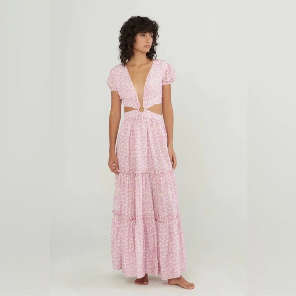 Palmacea Lavanda Hoop Dress Cover Up Macarena size XS Resort Summer NWT Colombia - Picture 8 of 11